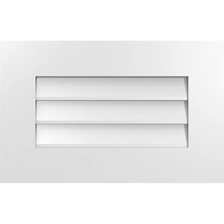 Ekena Millwork Vertical Surface Mount PVC Gable Vent: Non-Functional, w/ 3-1/2"W x 1"P Standard Frame, 22"W x 14"H GVPVE22X1401SN